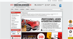 Desktop Screenshot of kfz-diebstahlsicherung.de